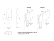Multibrackets OH55F/B/A-S Outdoor M Totem Pro Single - 55" Wall Mount Bracket Multibrackets