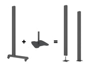 Multibrackets M Pro Series Bolt Down Floor Plate Mounting Accessory Multibrackets