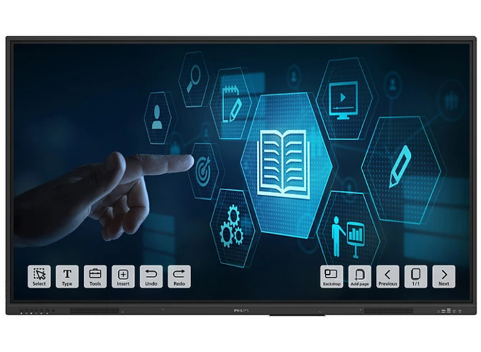 Philips E-Line 75BDL3152E/00 75" 4K Ultra HD Android 13 OS Interactive Touchscreen Display Interactive Touchscreen Display Philips