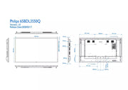 Philips Q-Line | 86BDL3550Q/00 86" 4K Smart Digital Signage Display Digital Signage Display Philips