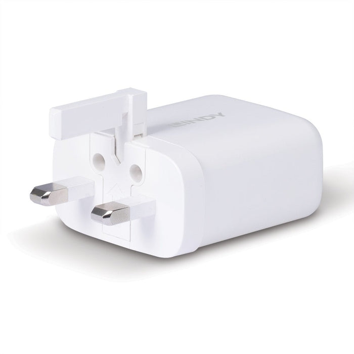 Lindy 65W USB Type A & C GaN Charger | 73429 Smart Device Chargers Lindy