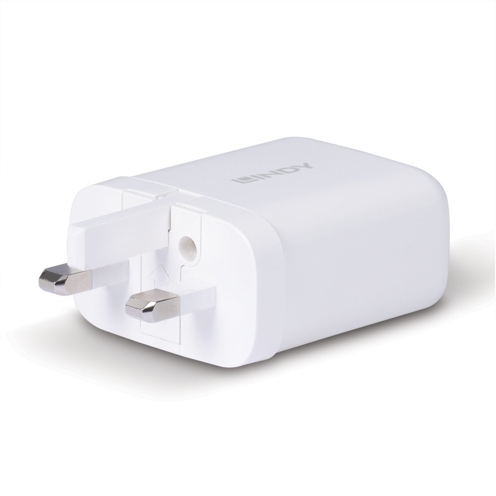 Lindy 65W USB Type A & C GaN Charger | 73429 Power & Charging Lindy