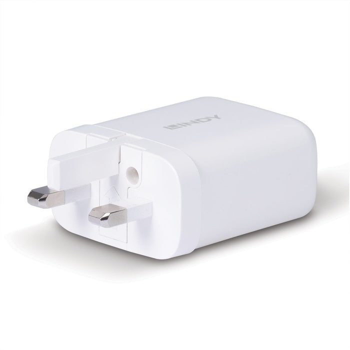 Lindy 65W USB Type A & C GaN Charger | 73429 Smart Device Chargers Lindy