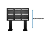 Multibrackets OH55F/B/A-S M Totem Pro Triple - 55" Wall Mount Bracket Multibrackets