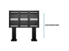 Multibrackets 55XE4F-M Outdoor M Totem Pro Triple - 55" Wall Mount Bracket Multibrackets