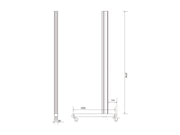 Multibrackets M Pro Series Wheelbase 270cm Pro Inc Castors Mounting Accessory Multibrackets