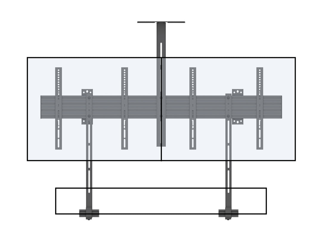 Multibrackets M Pro Series Collaboration Side by Side - 65" Wall Mount Bracket Multibrackets