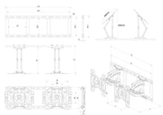 Multibrackets 2XD1190 M Pro Series Gable Mount - (32" - 65") Wall Mount Bracket Multibrackets