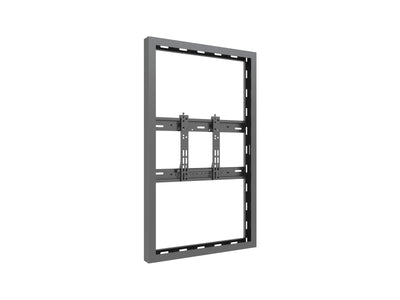 Multibrackets M Pro Series Enclosure 43" Wall Slim Small Black Signage Display Enclosures Multibrackets