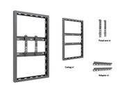 Multibrackets M Pro Series Enclosure 43" Wall Slim Small Black Signage Display Enclosures Multibrackets