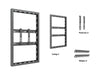 Multibrackets M Pro Series Enclosure 43" Wall Slim Small Black Signage Display Enclosures Multibrackets