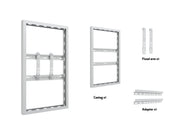 Multibrackets M Pro Series Enclosure 43" Wall Slim Small White Signage Display Enclosures Multibrackets