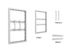 Multibrackets M Pro Series Enclosure 43" Wall Slim Small White Signage Display Enclosures Multibrackets
