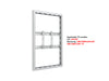 Multibrackets M Pro Series Enclosure 43" Wall Slim Small White Signage Display Enclosures Multibrackets