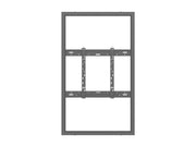 Multibrackets M Pro Series Enclosure 55" Wall Slim Medium Black Signage Display Enclosures Multibrackets
