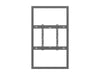 Multibrackets M Pro Series Enclosure 55" Wall Slim Medium Black Signage Display Enclosures Multibrackets
