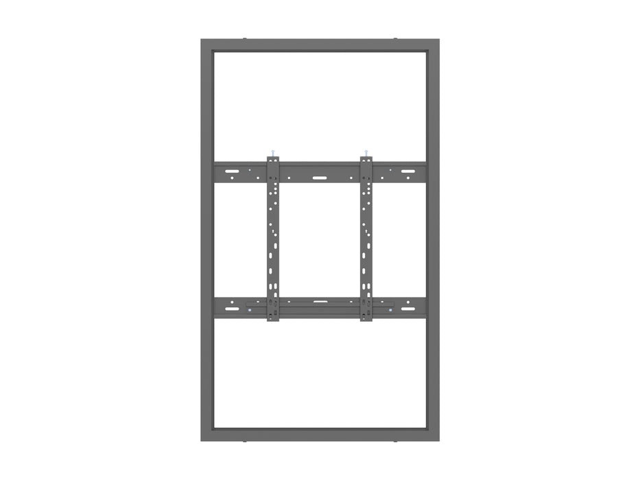 Multibrackets M Pro Series Enclosure 55" Wall Slim Medium Black Signage Display Enclosures Multibrackets