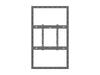 Multibrackets M Pro Series Enclosure 55" Wall Slim Medium Black Signage Display Enclosures Multibrackets