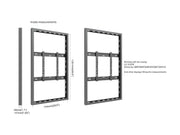 Multibrackets M Pro Series Enclosure 55" Wall Slim Medium Black Signage Display Enclosures Multibrackets