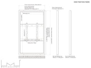 Multibrackets M Pro Series Enclosure 55" Wall Slim Medium Black Signage Display Enclosures Multibrackets