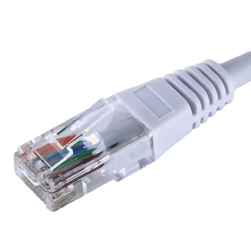 Cablenet 10m Cat5e RJ45 White U/UTP PVC 24AWG Flush Moulded Booted Patch Lead LAN / Ethernet Cable Cablenet