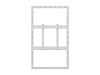 Multibrackets M Pro Series Enclosure 55" Wall Slim Medium White Signage Display Enclosures Multibrackets