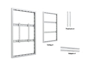 Multibrackets M Pro Series Enclosure 55" Wall Slim Medium White Signage Display Enclosures Multibrackets