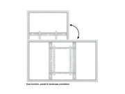 Multibrackets M Pro Series Enclosure 55" Wall Slim Medium White Signage Display Enclosures Multibrackets