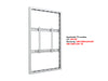 Multibrackets M Pro Series Enclosure 55" Wall Slim Medium White Signage Display Enclosures Multibrackets