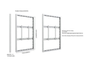 Multibrackets M Pro Series Enclosure 55" Wall Slim Medium White Signage Display Enclosures Multibrackets