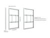 Multibrackets M Pro Series Enclosure 55" Wall Slim Medium White Signage Display Enclosures Multibrackets