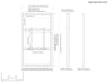 Multibrackets M Pro Series Enclosure 55" Wall Slim Medium White Signage Display Enclosures Multibrackets