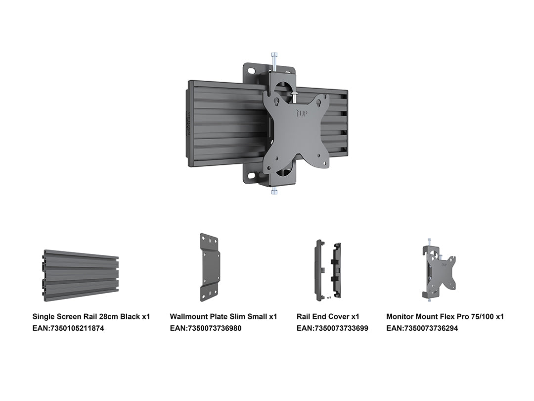 Multibrackets MBW1U Tilt M Wallmount Pro - (75/100) Wall Mount Bracket Multibrackets