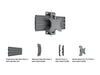 Multibrackets MBW1U Tilt M Wallmount Pro - (75/100) Wall Mount Bracket Multibrackets