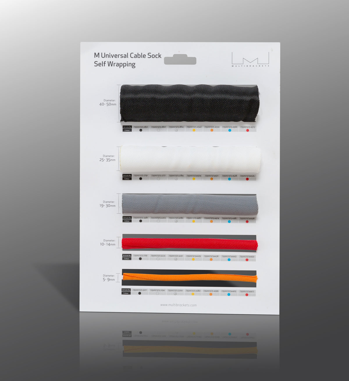 Multibrackets Cable Sock Display Sample Presenter - 400x400mm | 7350073736720 Mount Accessories Multibrackets