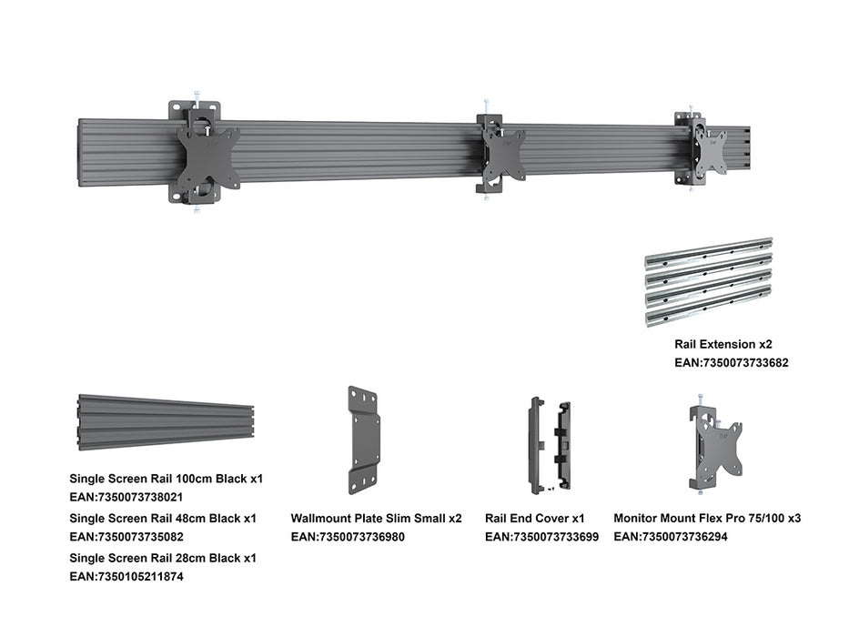 Multibrackets MBW3U Tilt M Wallmount Pro - (27"-32") Wall Mount Bracket Multibrackets