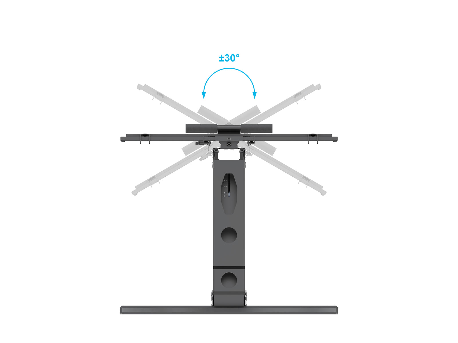 Multibrackets M Pull Down Full Motion Flexarm TV Wall Mount - 42" to 65" Screen Wall Mount Bracket Multibrackets