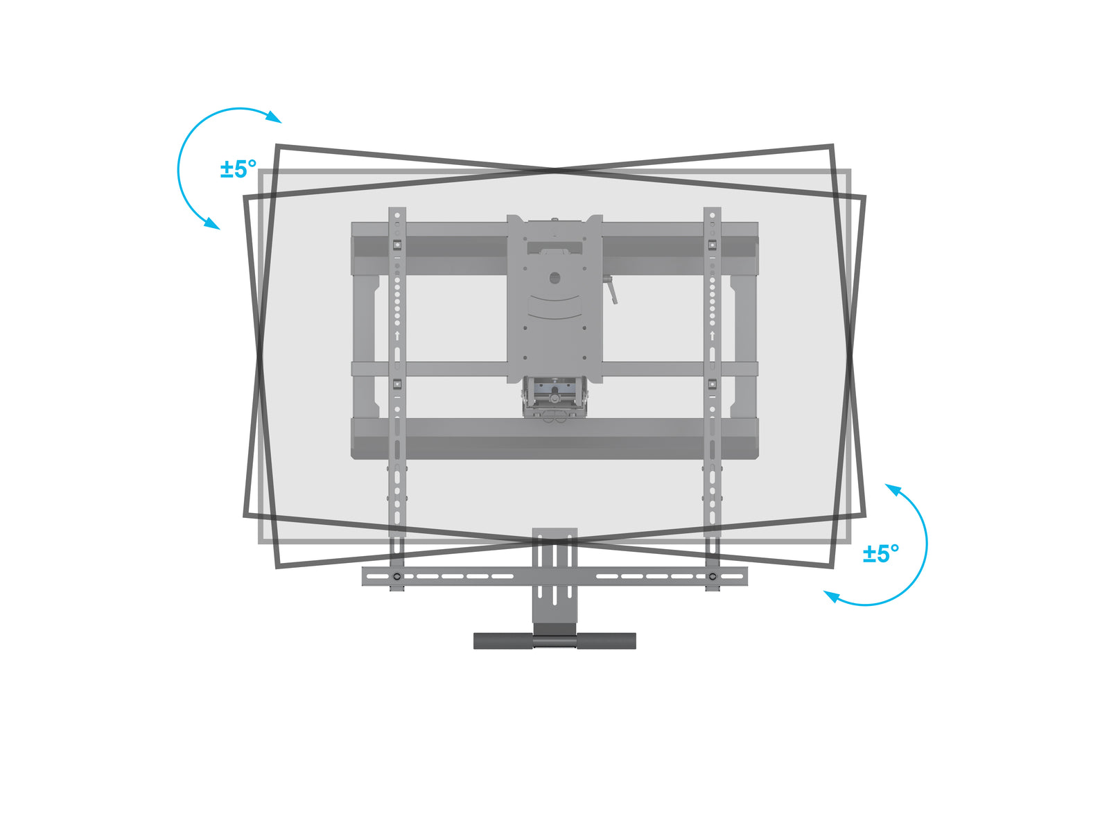 Multibrackets M Pull Down Full Motion Flexarm TV Wall Mount - 42" to 65" Screen Wall Mount Bracket Multibrackets