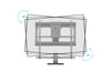 Multibrackets M Pull Down Full Motion Flexarm TV Wall Mount - 42" to 65" Screen Wall Mount Bracket Multibrackets