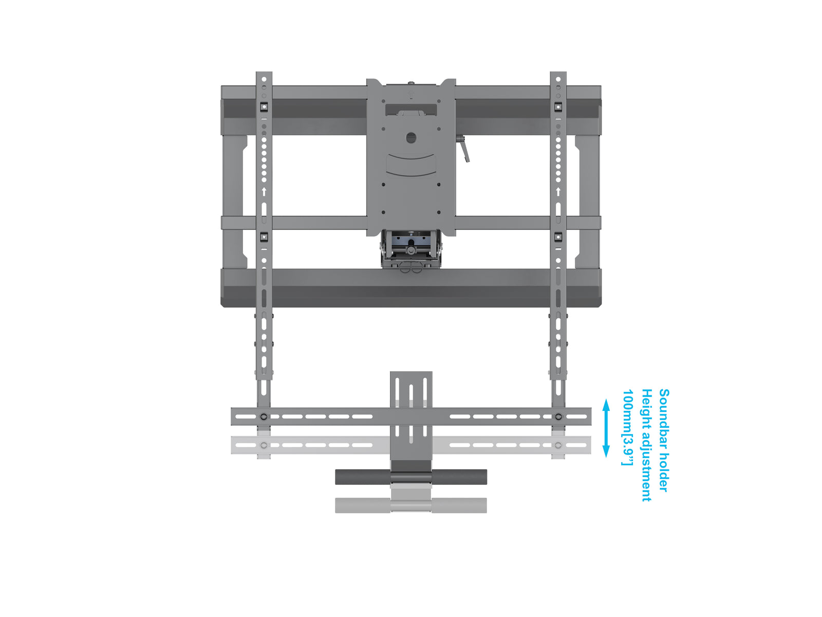 Multibrackets M Pull Down Full Motion Flexarm TV Wall Mount - 42" to 65" Screen Wall Mount Bracket Multibrackets