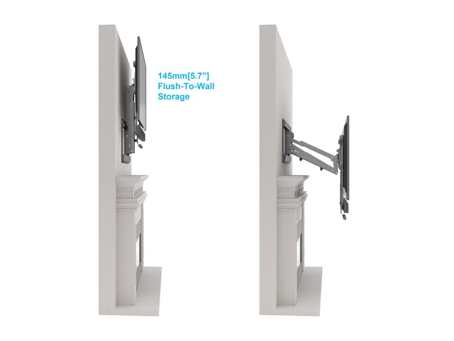 Multibrackets M Pull Down Full Motion Flexarm TV Wall Mount - 42" to 65" Screen Wall Mount Bracket Multibrackets