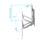 Multibrackets M Pull Down Full Motion Flexarm TV Wall Mount - 42" to 65" Screen Wall Mount Bracket Multibrackets