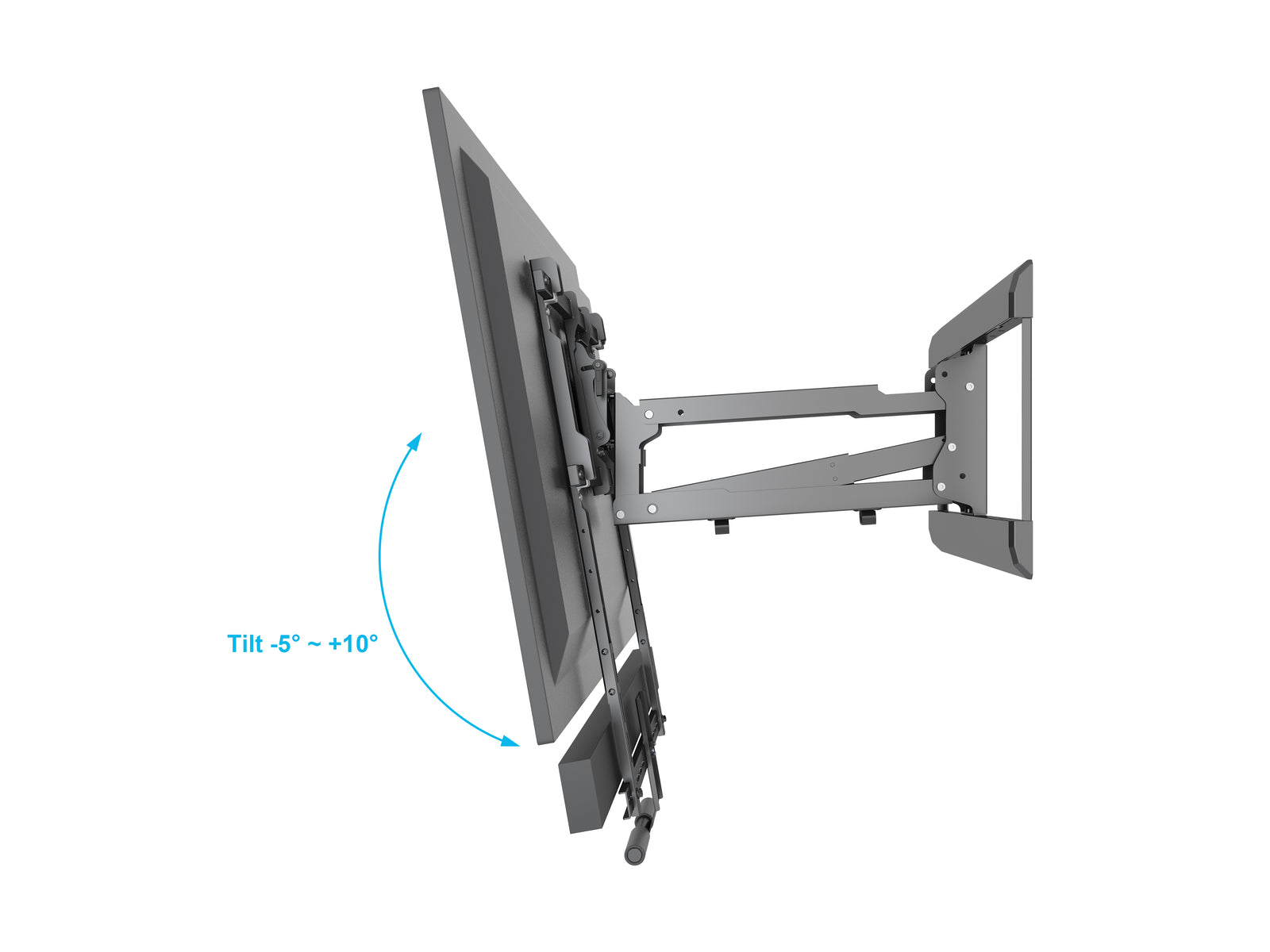 Multibrackets M Pull Down Full Motion Flexarm TV Wall Mount - 42" to 65" Screen Wall Mount Bracket Multibrackets