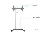 Multibrackets MB6751 M Electric Height-Adjustable Floorstand Display Trolley - Up to 37"-90" Screen Motorised Trolley Multibrackets