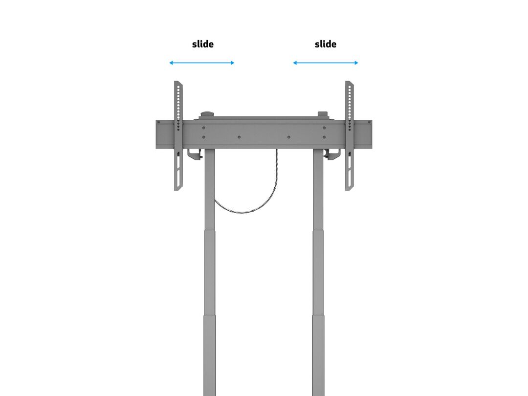 Multibrackets MB6751 M Electric Height-Adjustable Floorstand Display Trolley - Up to 37"-90" Screen Motorised Trolley Multibrackets