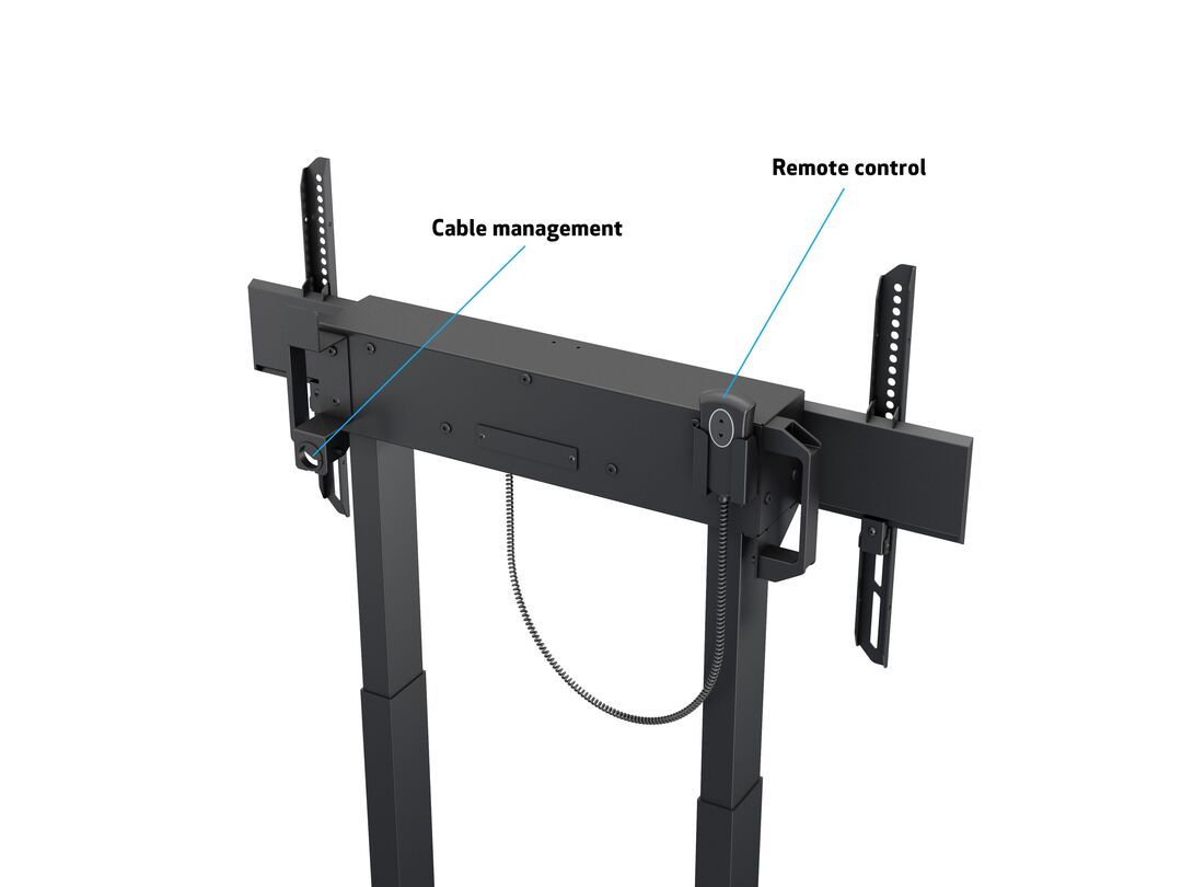 Multibrackets MB6751 M Electric Height-Adjustable Floorstand Display Trolley - Up to 37"-90" Screen Motorised Trolley Multibrackets
