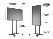 Multibrackets MB6751 M Electric Height-Adjustable Floorstand Display Trolley - Up to 37"-90" Screen Motorised Trolley Multibrackets