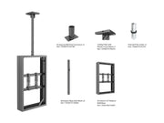Multibrackets M Pro Series Enclosure 43" Ceilingmount Small B2B Black Signage Display Enclosures Multibrackets