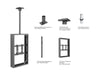 Multibrackets M Pro Series Enclosure 43" Ceilingmount Small B2B Black Signage Display Enclosures Multibrackets