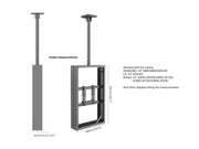 Multibrackets M Pro Series Enclosure 43" Ceilingmount Small B2B Black Signage Display Enclosures Multibrackets